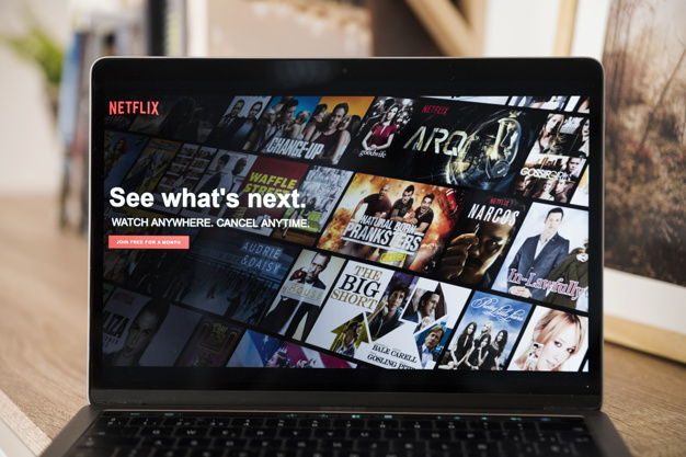Trending shows to watch on Netflix - laptop screen